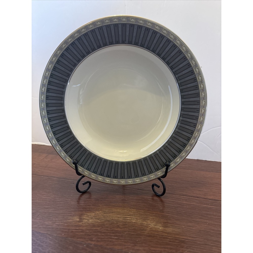 Mikasa TUXEDO PARK #‎ L3409 8.5" Soup Bowl New Set Of 4